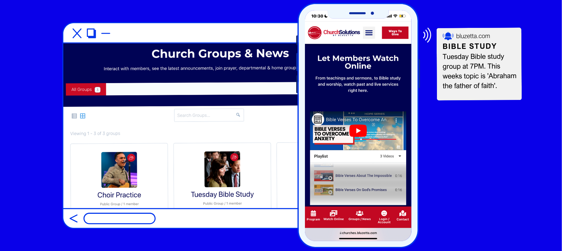 Orbit Web App for churches and communities