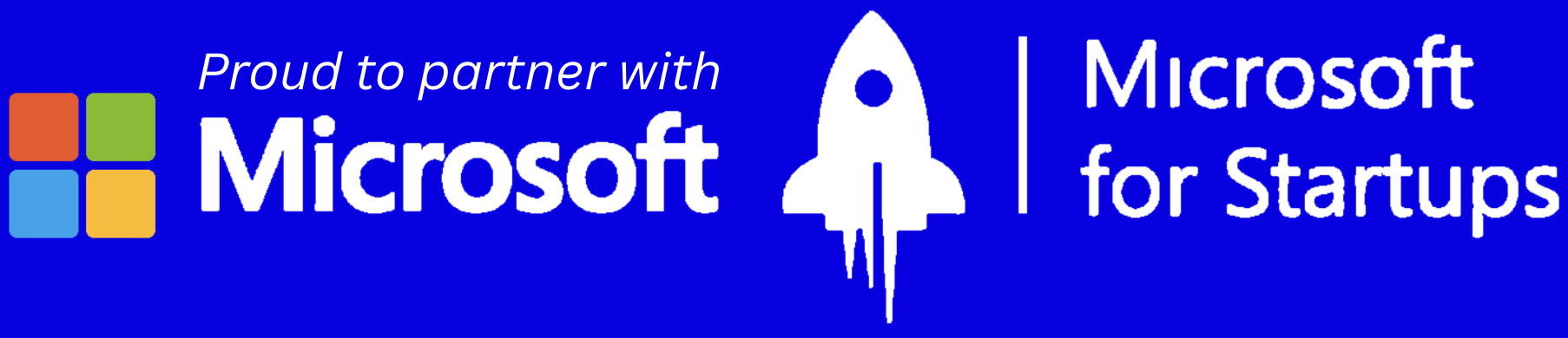 Microsoft for Startups partner badge